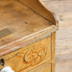 19th Century Pine Washstand Chest of Drawers in Original Paint