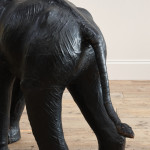 Large mid 20th century leather elephant