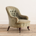 Late 19th century Iron backed armchair