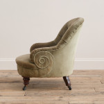 Late 19th century Iron backed armchair