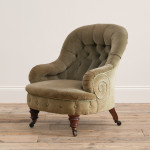 Late 19th century Iron backed armchair