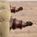 Late 19th century Iron backed armchair