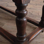 Mid 19th century oak refectory table