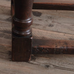 Mid 19th century oak refectory table