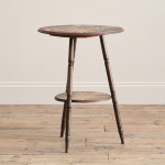 20th century Poker work 2 tier side table