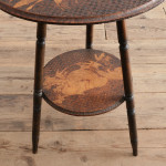 20th century Poker work 2 tier side table