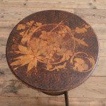 20th century Poker work 2 tier side table