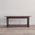 Mid 19th century oak refectory table