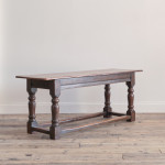 Mid 19th century oak refectory table