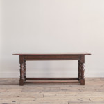 Mid 19th century oak refectory table