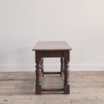 Mid 19th century oak refectory table