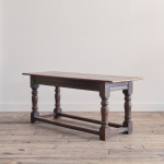 Mid 19th century oak refectory table