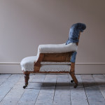 A Small late 19th century Howard style armchair