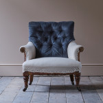 A Small late 19th century Howard style armchair