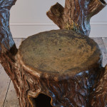 19th century Salt Glazed Faux Bois Strawberry Planters