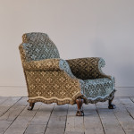 Antique deep seated country house armchair c1900