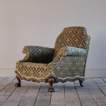 Antique deep seated country house armchair c1900