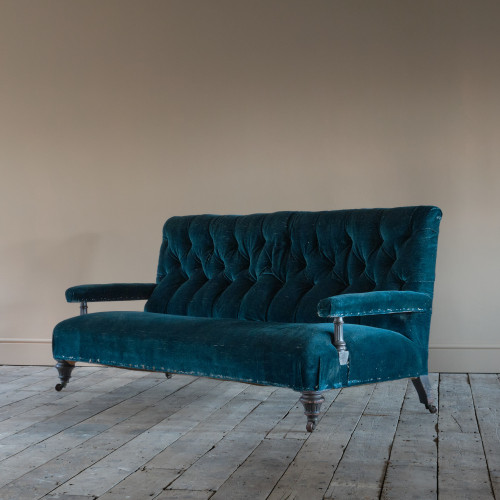 19th century Howard Style Open Arm Sofa c1870