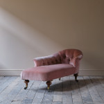 Mid 19th century tub back Chaise Longue