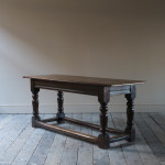 Mid 19th century oak refectory table
