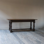 Mid 19th century oak refectory table