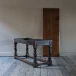 Mid 19th century oak refectory table