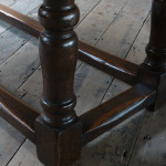 Mid 19th century oak refectory table