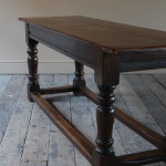 Mid 19th century oak refectory table