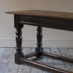 Mid 19th century oak refectory table