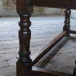 Mid 19th century oak refectory table
