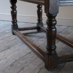 Mid 19th century oak refectory table