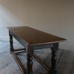 Mid 19th century oak refectory table