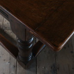 Mid 19th century oak refectory table