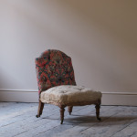 Mid 19th century slipper chair