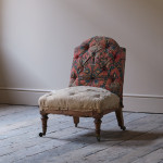 Mid 19th century slipper chair