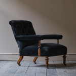 19th century Gillows armchair in Colefax and fowler