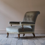 Mid 19th century Gillows Open Armchair.