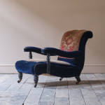 19th century Country House Carpet Open Armchair by CVS