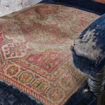 19th century Country House Carpet Open Armchair by CVS