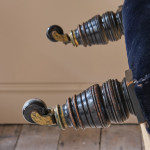 19th century Country House Carpet Open Armchair by CVS