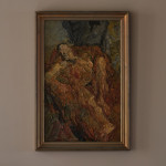 Mid 20th century abstract oil on board