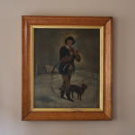 Early 19th century naive oil on canvas.
