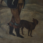 Early 19th century naive oil on canvas.
