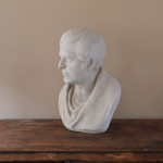 19th century plaster bust of Robert Burns Jnr