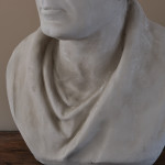 19th century plaster bust of Robert Burns Jnr