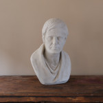 19th century plaster bust of Robert Burns Jnr