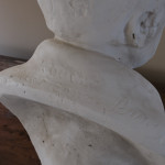 19th century plaster bust of Robert Burns Jnr