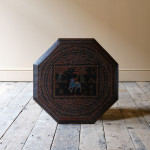 Early 20th century black lacquered side table