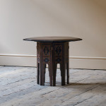 Early 20th century black lacquered side table