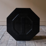 Early 20th century black lacquered side table